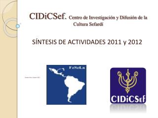 CIDiCSef. Centro de Investigación y Difusión de la Cultura Sefardí