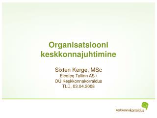 Organisatsiooni keskkonnajuhtimine