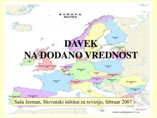 DAVEK NA DODANO VREDNOST