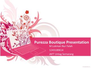 Purezza Boutique Presentation