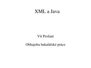 XML a Java