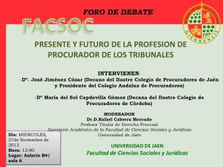 UNIVERSIDAD DE JAEN Facultad de Ciencias Sociales y Jurídicas