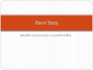 Parní Stroj