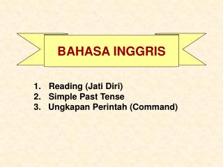 BAHASA INGGRIS