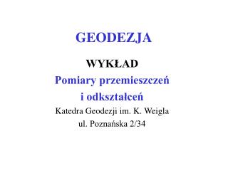 GEODEZJA