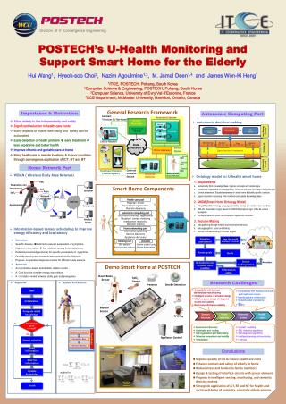 POSTECH’s U-Health Monitoring and Support Smart Home for the Elderly