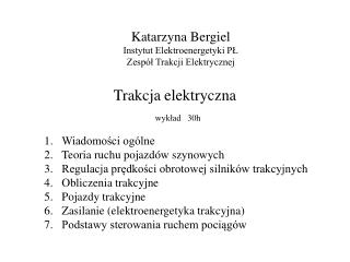 Trakcja elektryczna