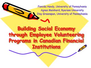 Building Social Economy through Employee Volunteering Programs in Canadian Financial Institutions