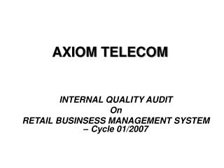 AXIOM TELECOM