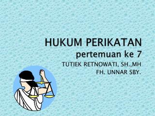 HUKUM PERIKATAN pertemuan ke 7