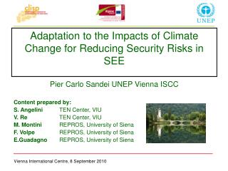 Content prepared by: S. Angelini 	 TEN Center, VIU V. Re 		TEN Center, VIU