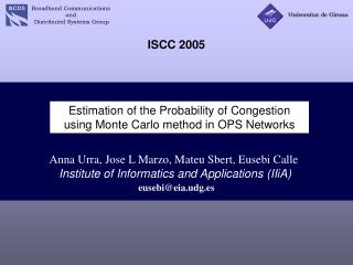 Estimation of the Probability of Congestion using Monte Carlo method in OPS Networks