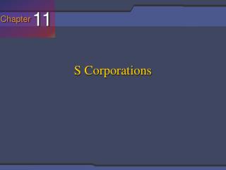 S Corporations