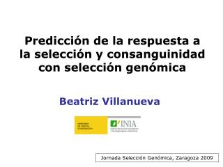 Predicción de la respuesta a la selección y consanguinidad con selección genómica