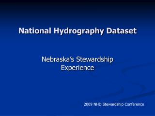 National Hydrography Dataset