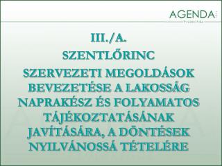 III./A. SZENTLŐRINC