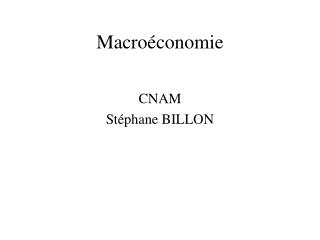 Macroéconomie