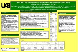 How Often Does Nonprogression of Vertebral Area or Bone Mineral Content (BMC)