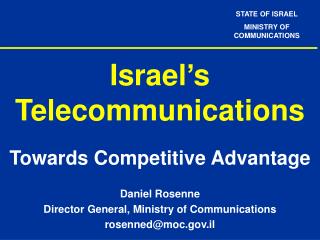 Israel’s Telecommunications