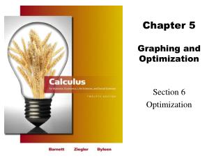 Chapter 5 Graphing and Optimization