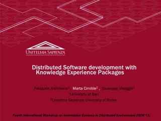 Distributed Software development with Knowledge Experience Packages