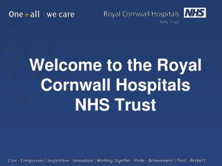 Welcome to the Royal Cornwall Hospitals NHS Trust