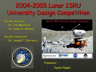 2004-2005 Lunar ISRU University Design Competition