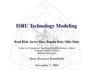 ISRU Technology Modeling