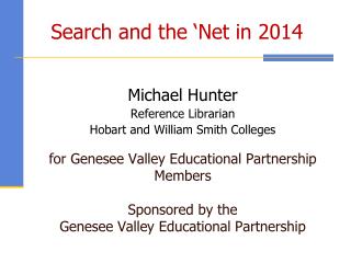 Search and the ‘Net in 2014
