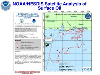 NOAA/NESDIS Satellite Analysis of Surface Oil