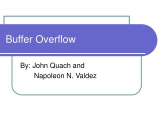 Buffer Overflow