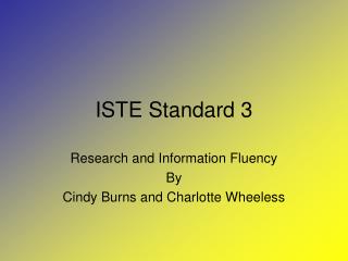 ISTE Standard 3