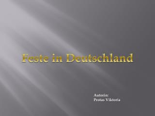 Feste in Deutschland