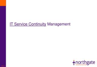 IT Service Continuity Management