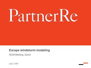 Europe windstorm modeling