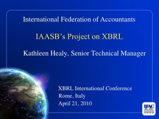IAASB’s Project on XBRL