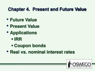 Chapter 4. Present and Future Value