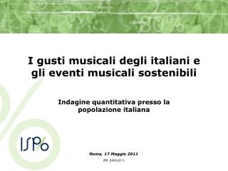 I gusti musicali degli italiani e gli eventi musicali sostenibili