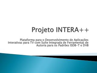 Projeto INTERA++