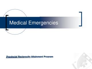 Medical Emergencies