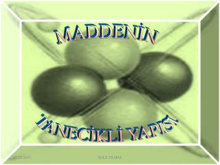 MADDENİN