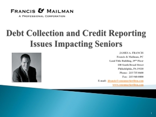 Debt Collection and Credit Reporting Issues Impacting Seniors