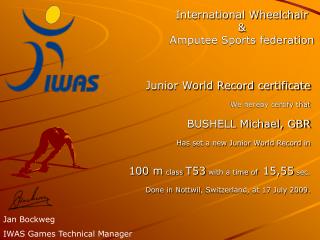 International Wheelchair &amp; Amputee Sports federation