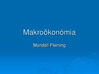 Makroökonómia