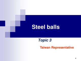 Steel balls