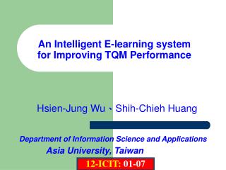 An Intelligent E-learning system for Improving TQM Performance