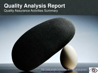 Quality Analysis Report Quality Assurance Activities Summary