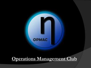 Operations Management Club