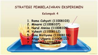 STRATEGI PEMBELAJARAN EKSPERIMEN