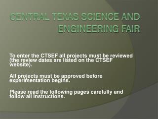 Central Texas Science And Engineering Fair